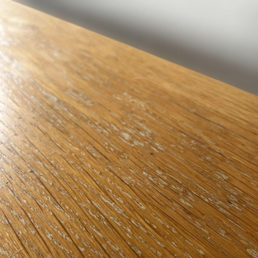 無印　無垢材ダイニングテーブルオーク材　140×80高さ72cm表面ウレタン塗装