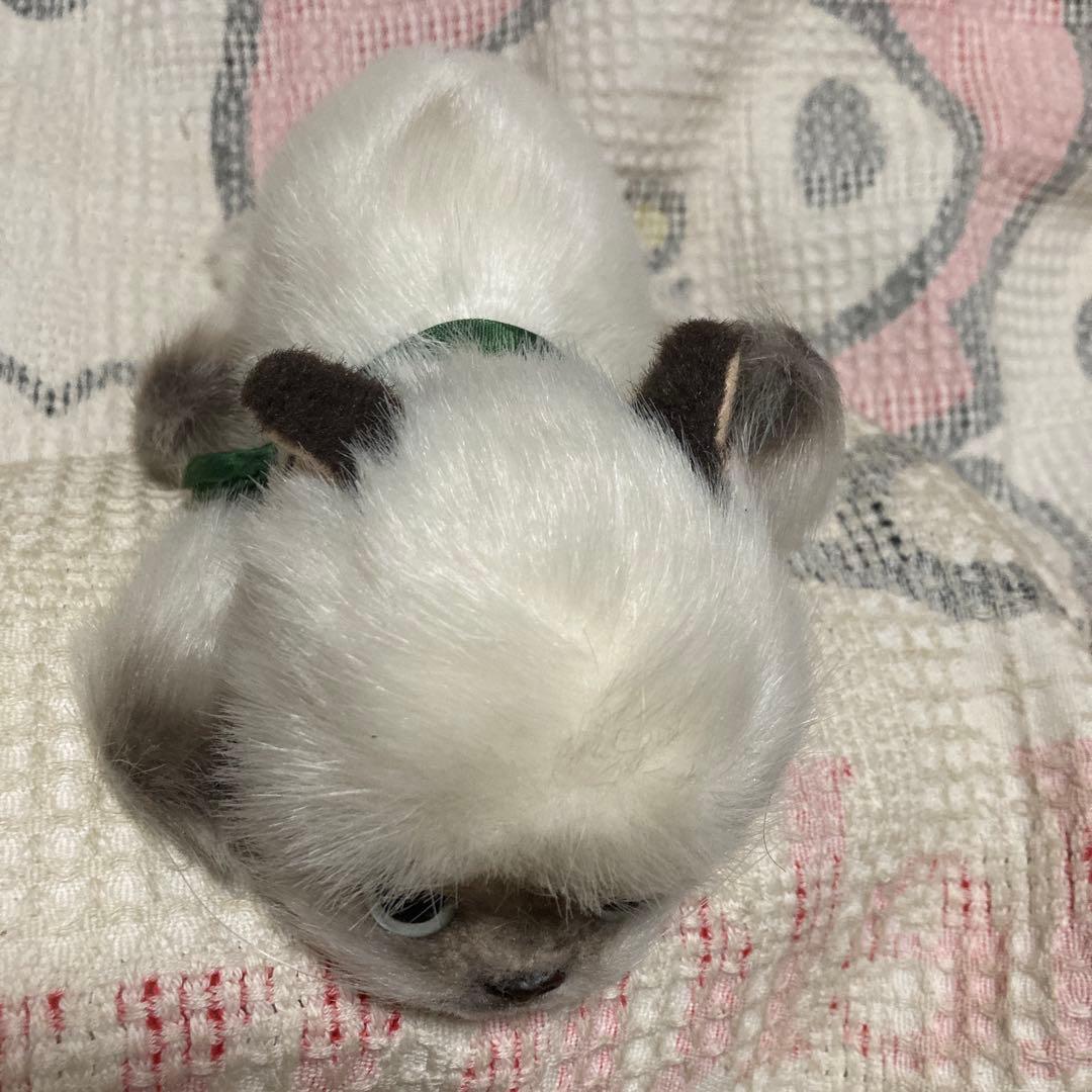 昭和レトロ　リーベ社　猫　寝そべりポーズ　ぬいぐるみ　中古品