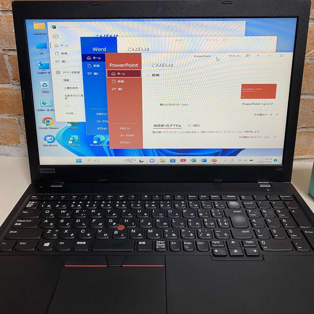 美品 レノボノート PC 高速起動SSD Windows 11 オフィス付き