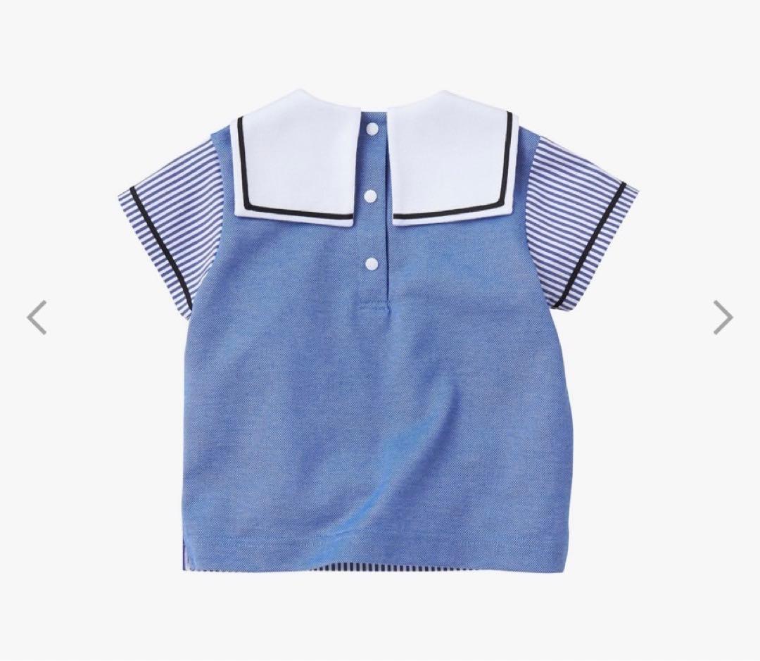 familiar ストライプ 半袖シャツ 90サイズ