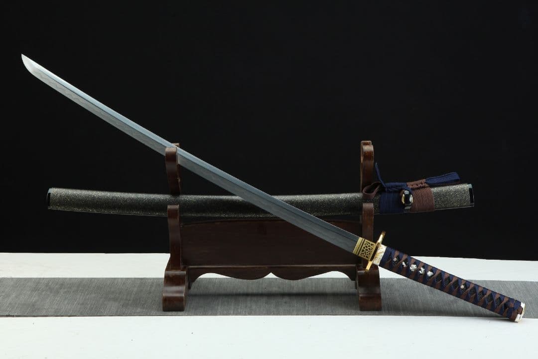 1056-武具 刀装具 日本刀　模造刀 居合刀 武士道 武蔵 鑑賞用 手鍛造打