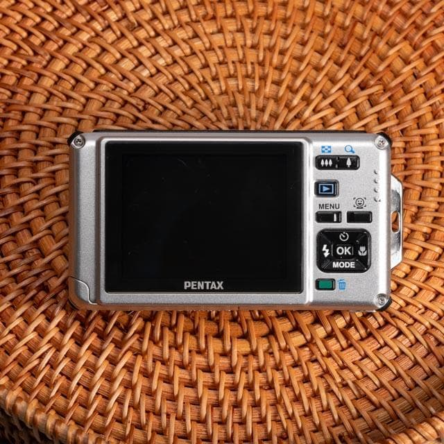 防水カメラ】PENTAX optio W80 グレー 動作確認済 スマホ転送