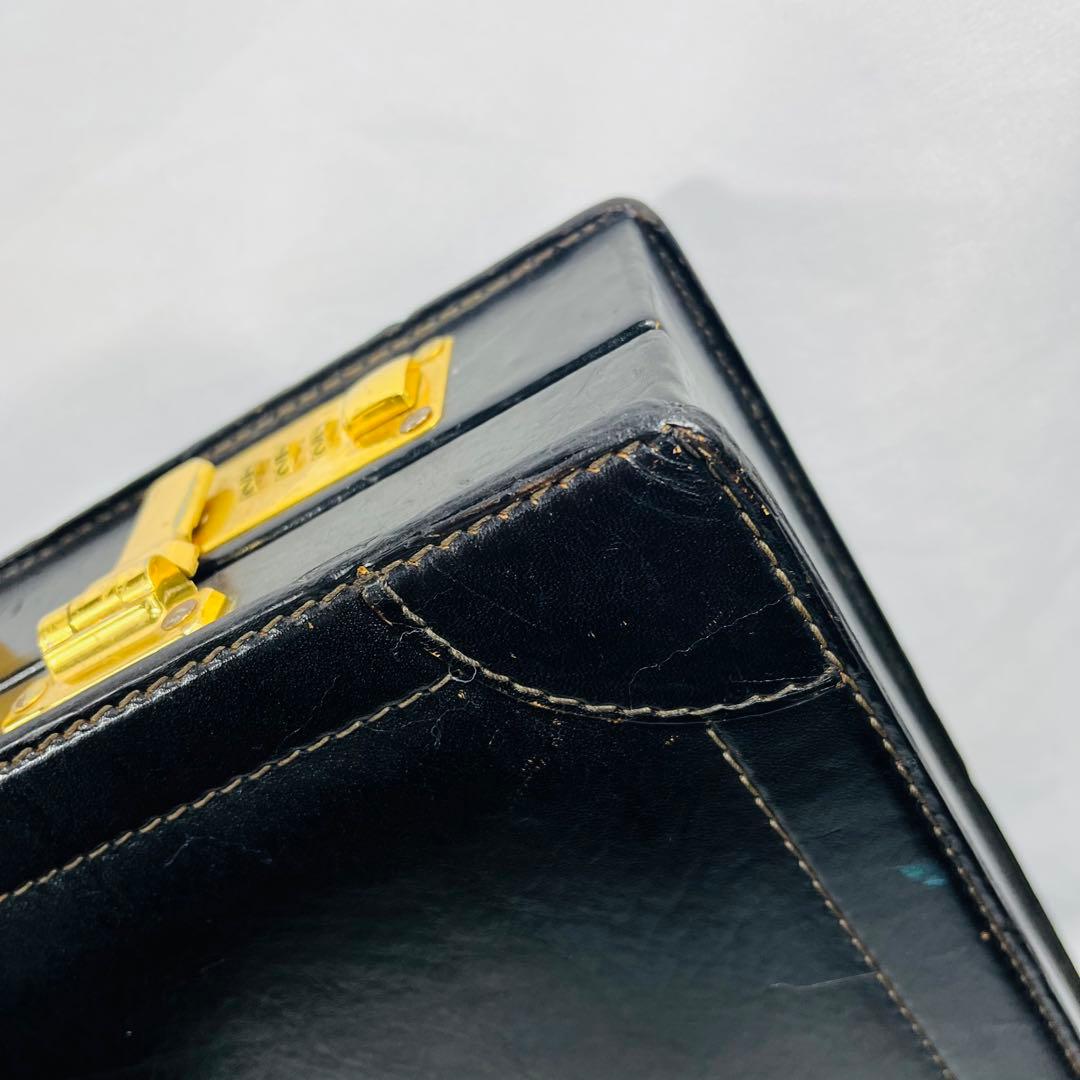 Bally バリー　レザー アタッシュケース　ヴィンテージ　ブラック