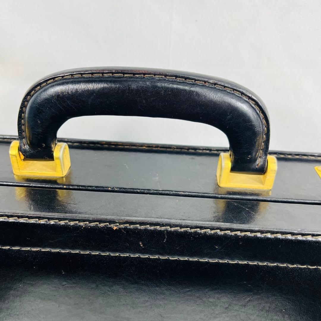 Bally バリー　レザー アタッシュケース　ヴィンテージ　ブラック