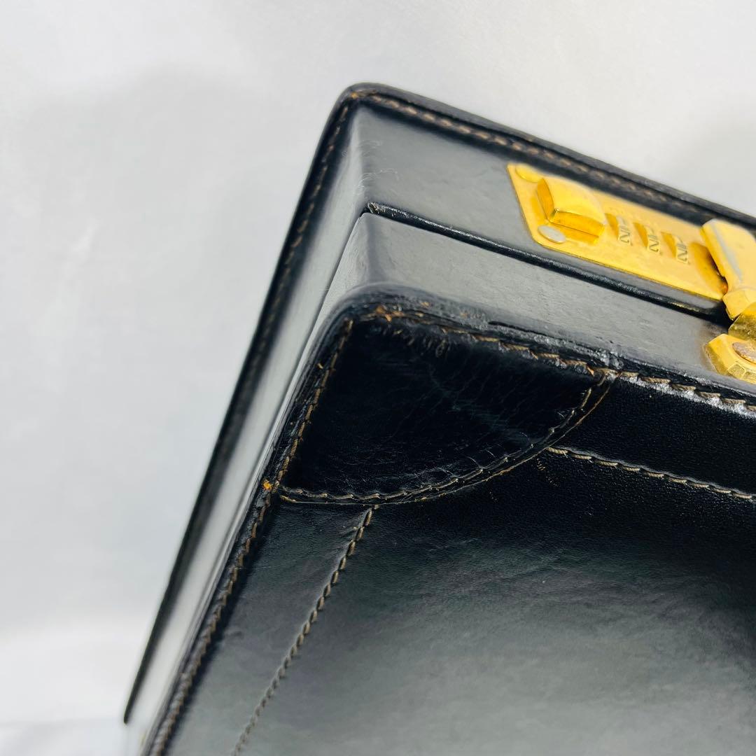 Bally バリー　レザー アタッシュケース　ヴィンテージ　ブラック