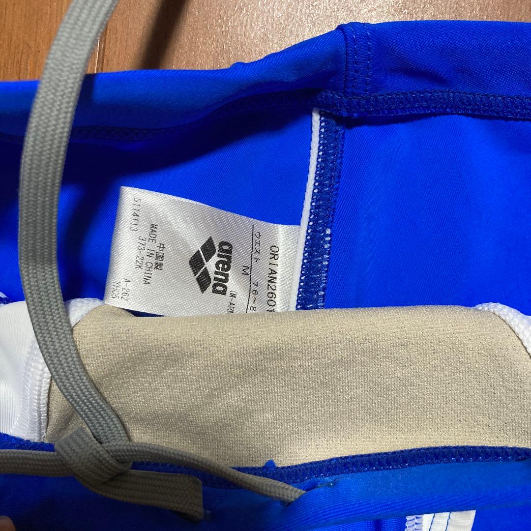 男性競泳水着 競パン 青×白