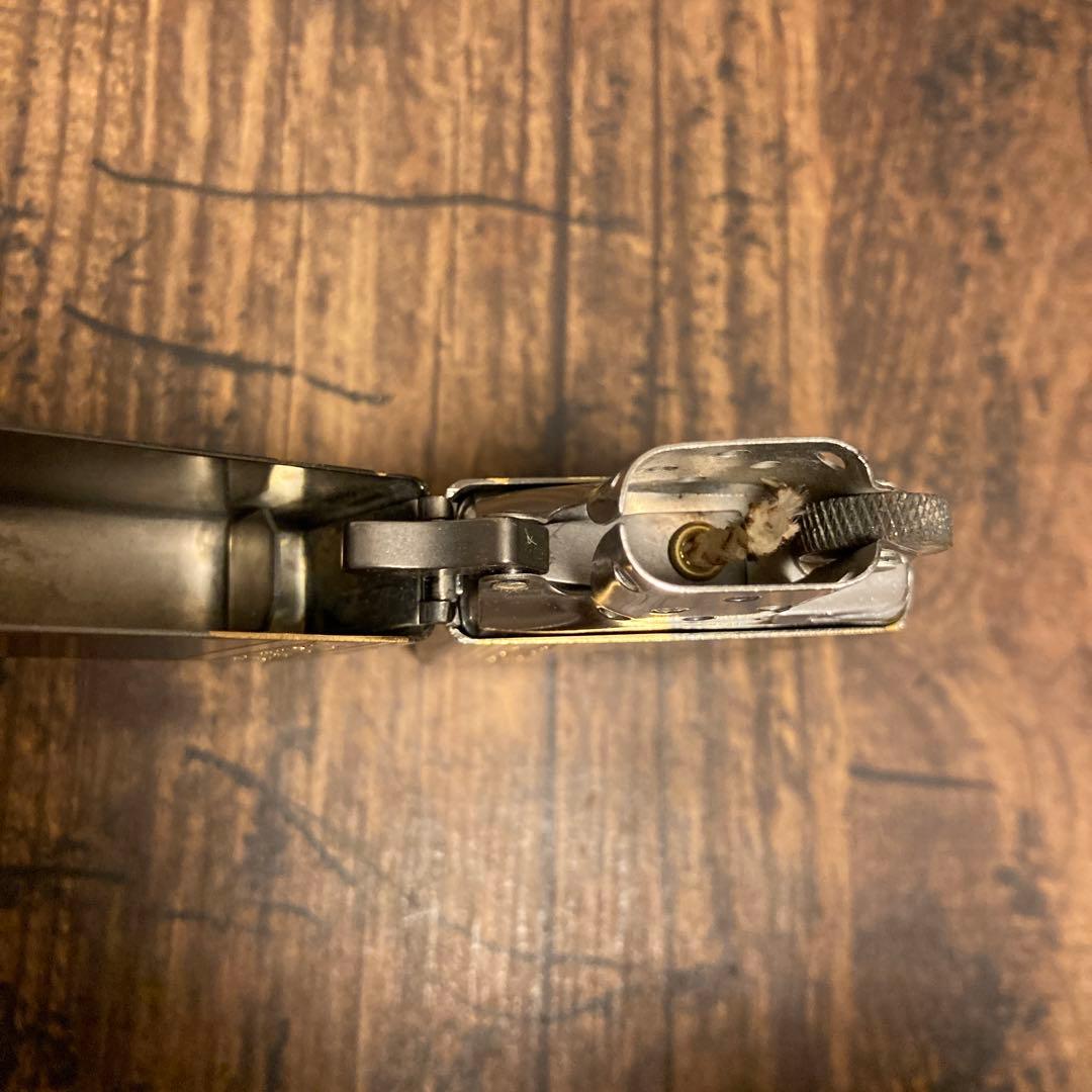 ZIPPO イタリック 1987年製 ガンメタ＆ゴールド