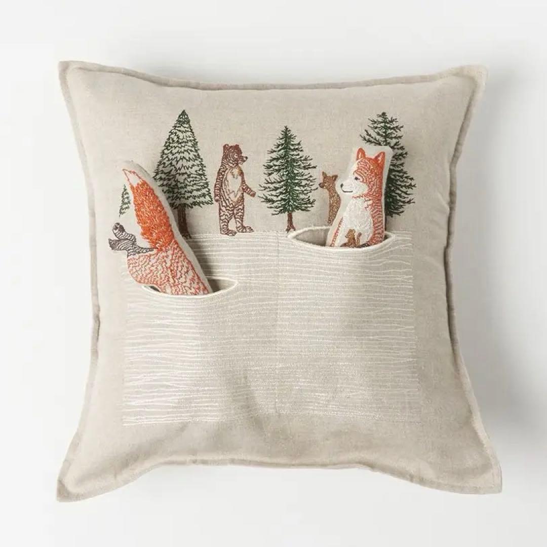 最終SALE⭐︎ Coral & Tusk ポケットクッションカバー きつね