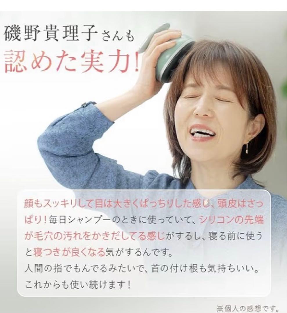 MUSTEM 家庭用美容器ヘッドスパ EMS 揉み出しアタッチメント付き
