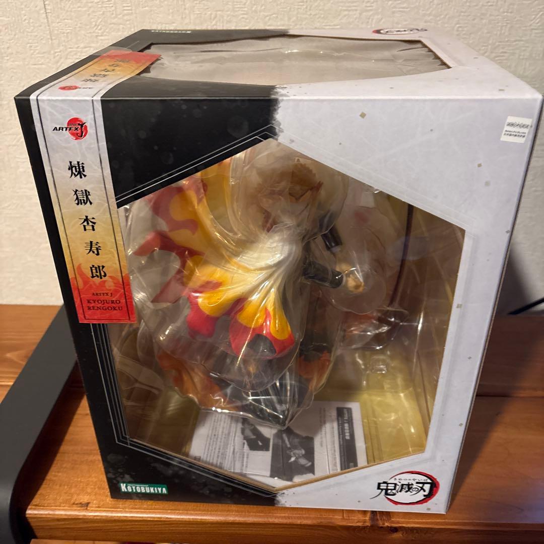 ARTFX J 鬼滅の刃 煉獄、炭治郎、伊之助 善逸 顔替パーツ付き 4体