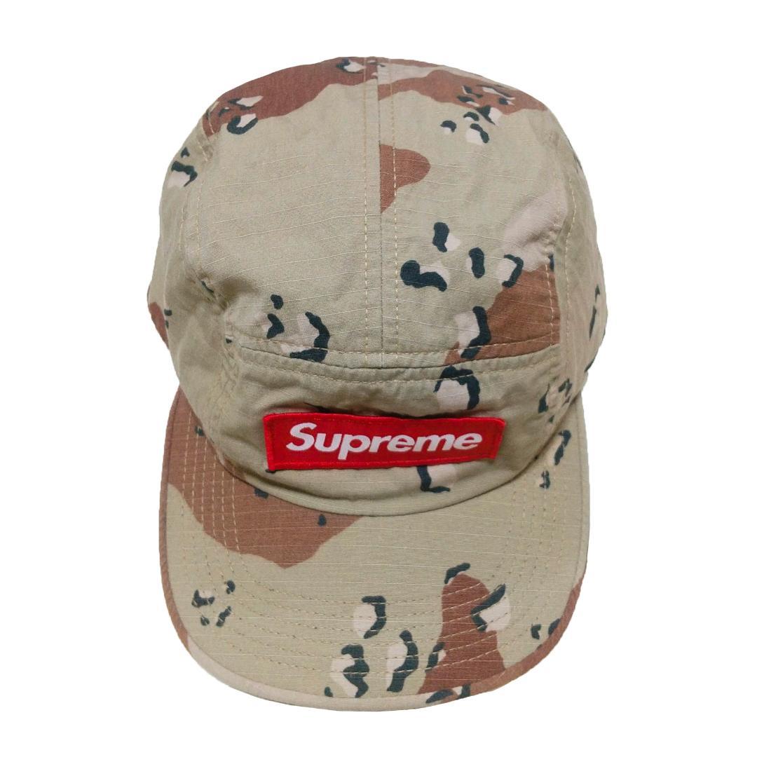SUPREME チノキャンプキャップ チョコチップカモ ボックスロゴ usa製