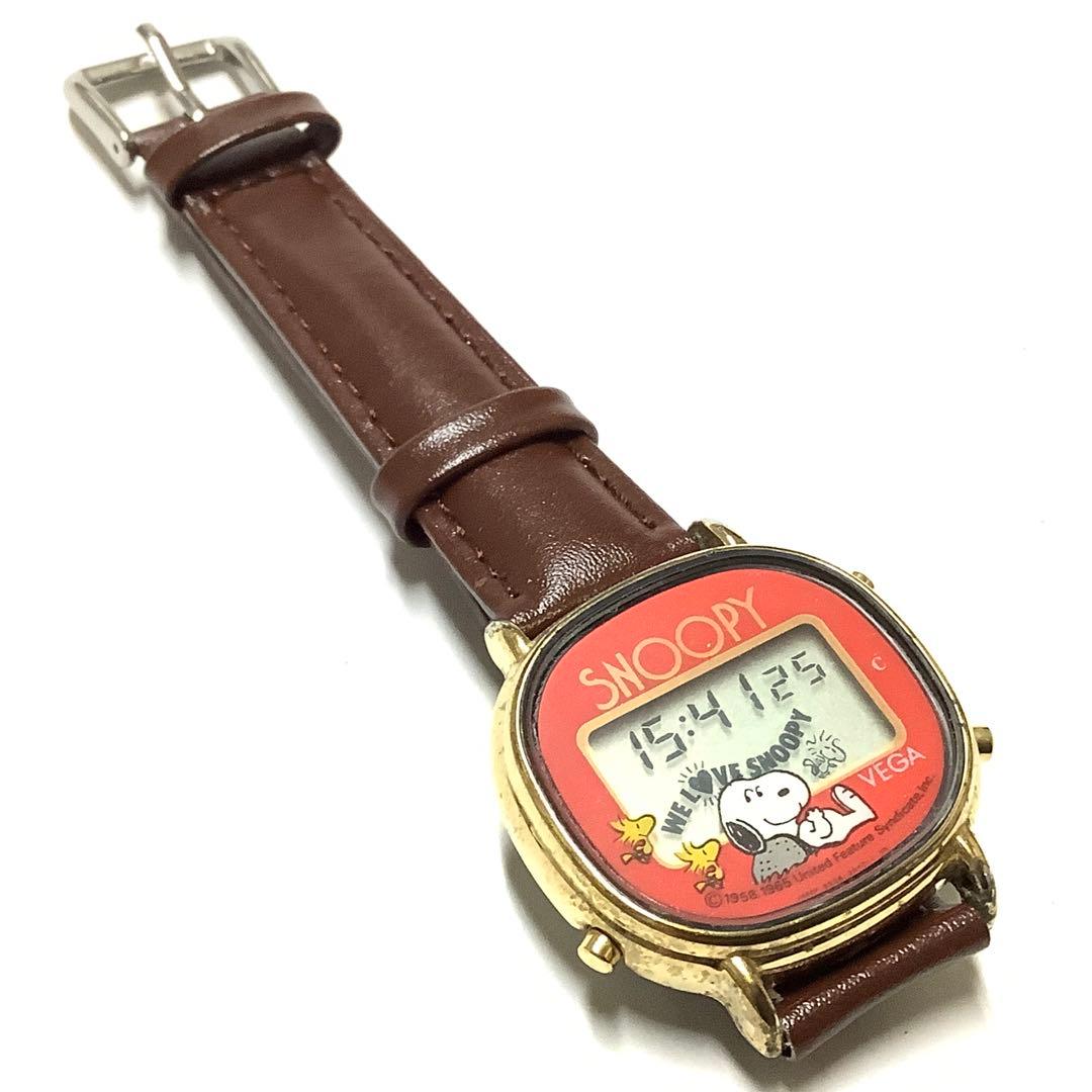 激レア！昭和レトロ、電池交換済】シチズン VEGA スヌーピー デジタル