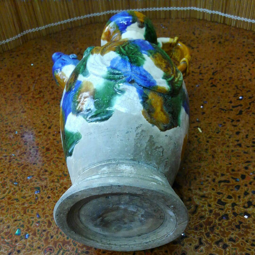 中国美術　唐三彩　水差し