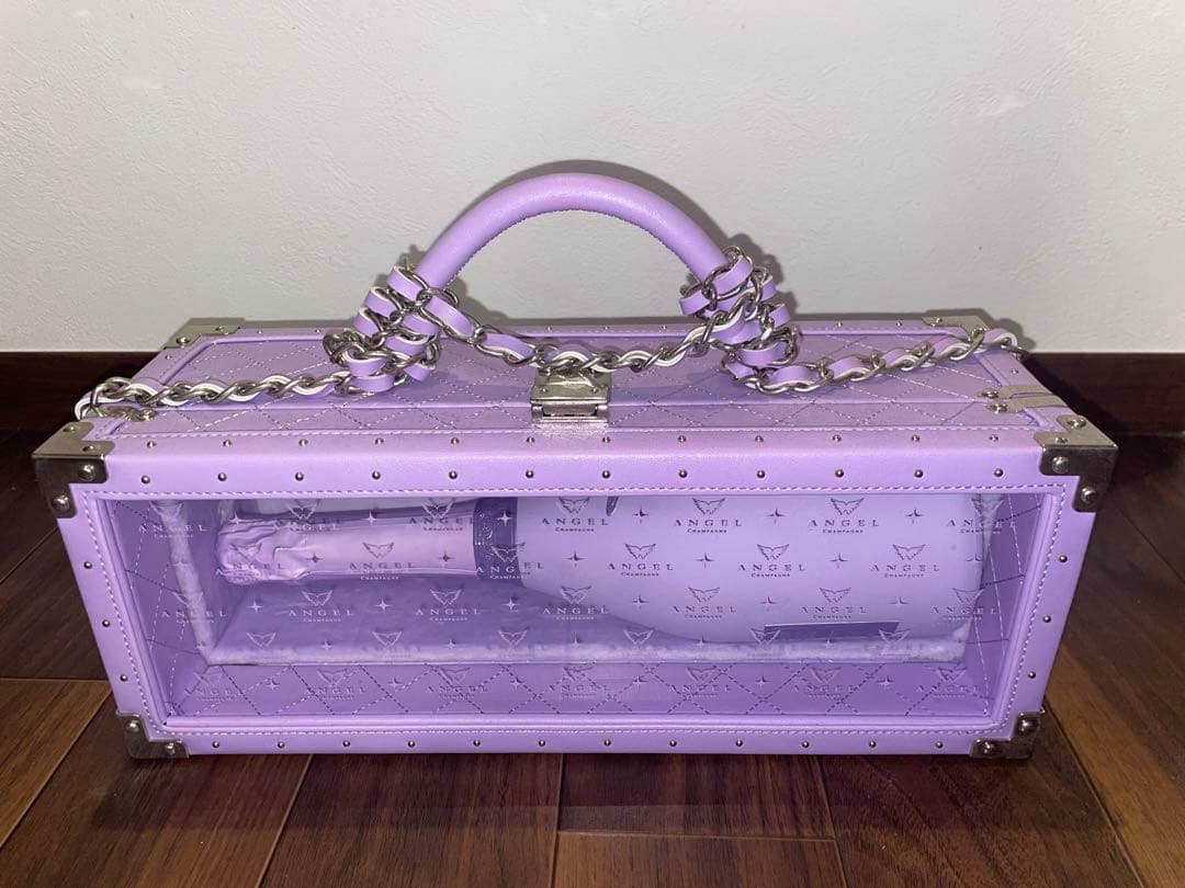 エンジェルシャンパンハロウィンパープルドゥミセックロゼ箱付きケース