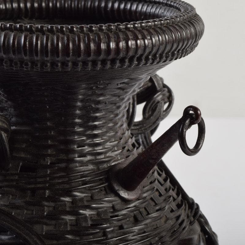 茶道具 篭師 和田麟之作 小猿花入 共箱 C 9123 - メルカリ