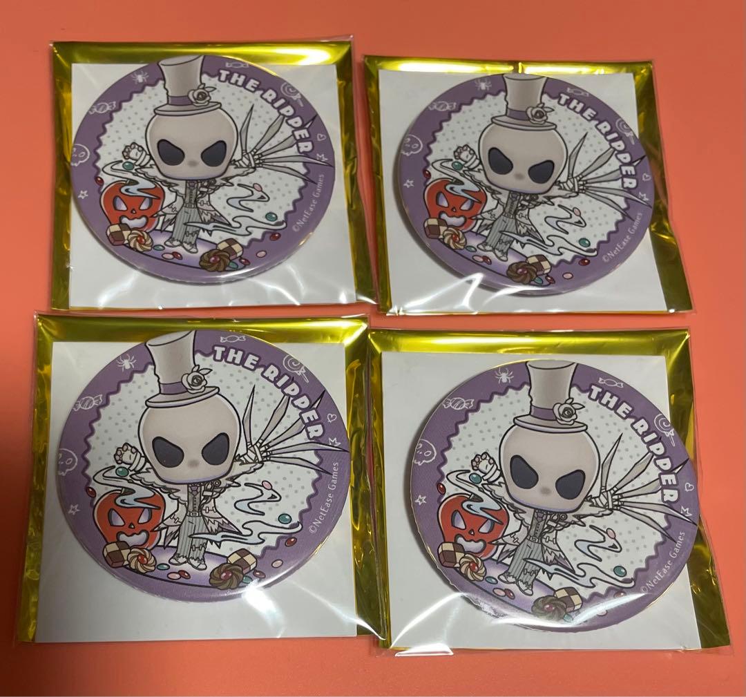 第五人格 スイパラ ハロウィン ミニキャラ 缶バッジ リッパー 4点