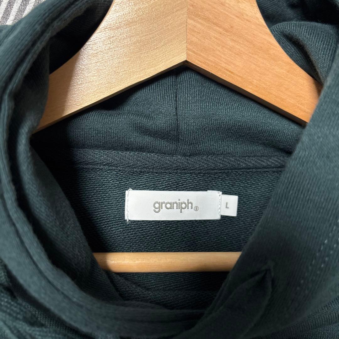 【新品】L☆ジョジョ黄金の風×グラニフ☆ルーズフィット・パーカー(緑)☆JOJO