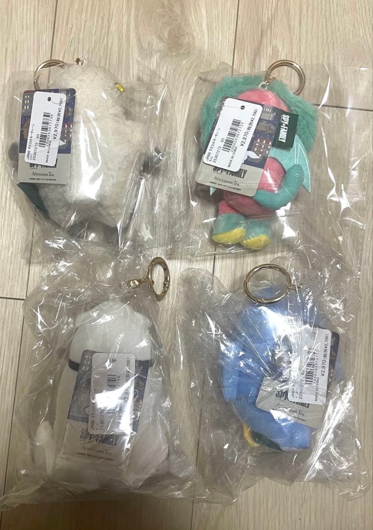 SPYFAMILY×アフタヌーンティー コラボマスコットキーチェーン４点セット
