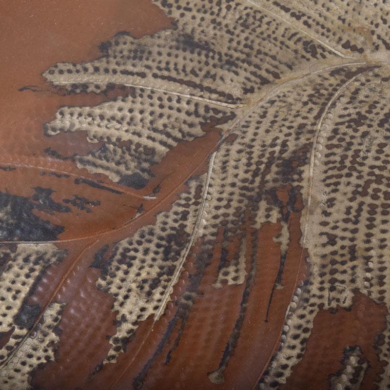 高岡銅器 西村義光作 鋳銅 葉形 盆 共箱 V 8542 - メルカリ