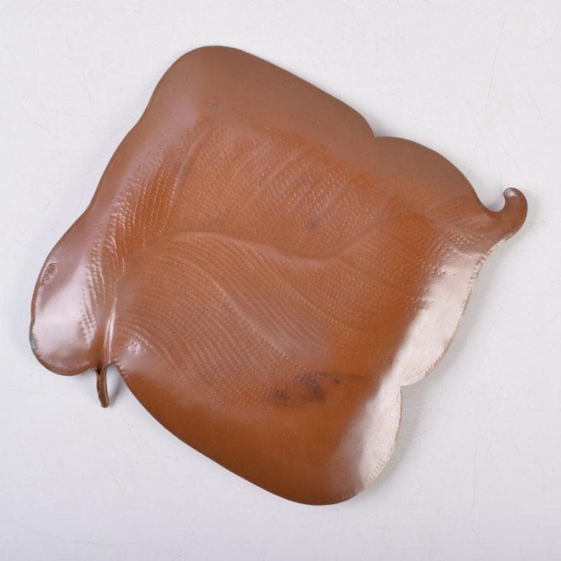 高岡銅器 西村義光作 鋳銅 葉形 盆 共箱 V 8542 - メルカリ