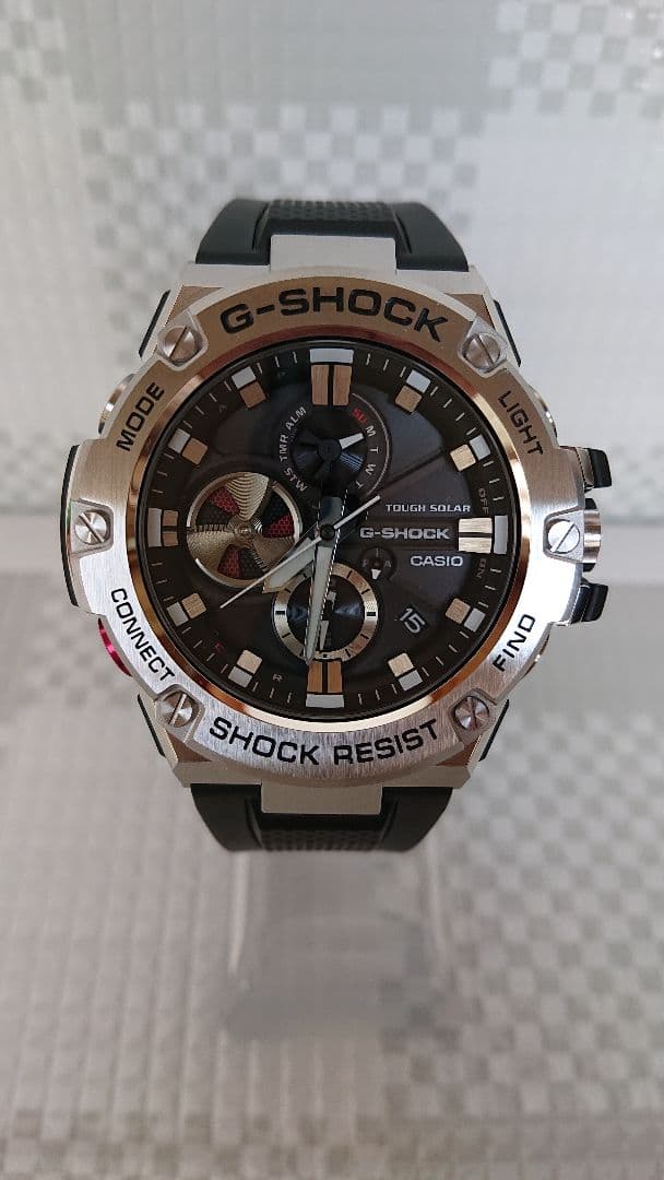 T*3様 G-SHOCK G-STEEL GST-B100-1AJF 美中古品。
