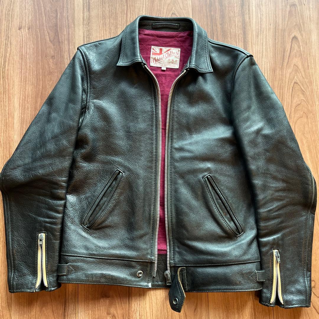 アディクトクローズ addict clothes ad-01 キップ レザー - メルカリ