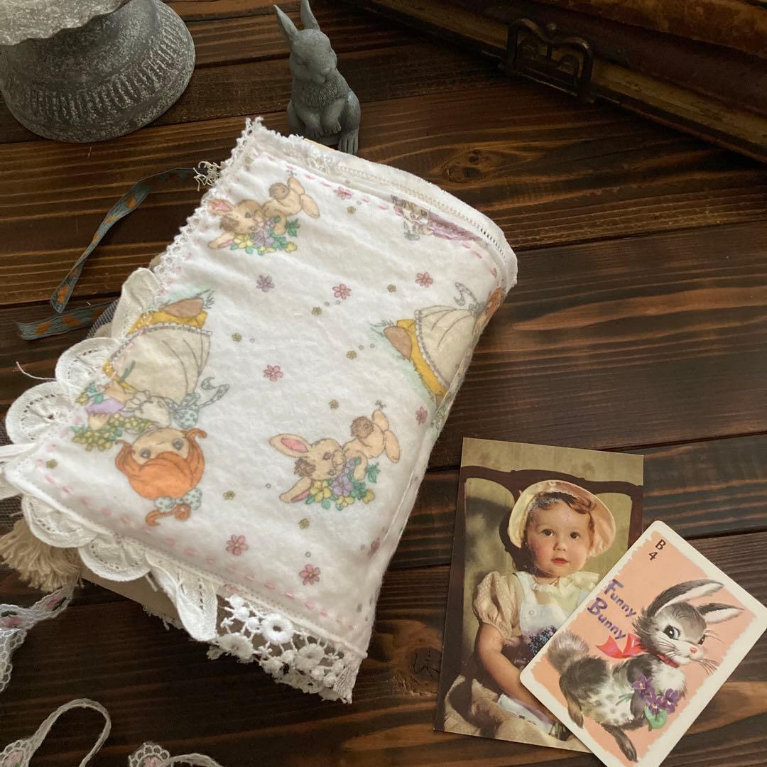 junk journal ジャンクジャーナル雑記帳　平袋　紙ものセット付き