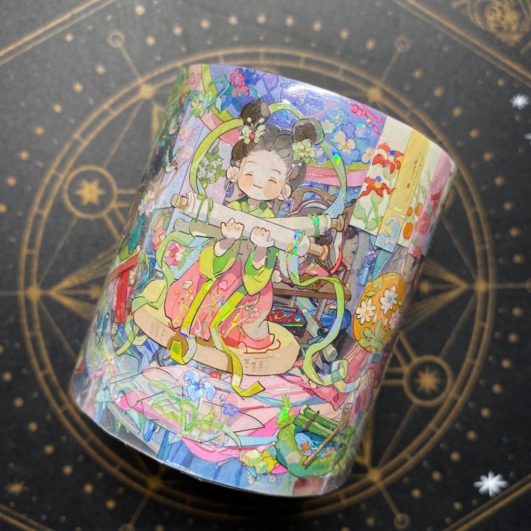 7434】海外マステ3/5/巻売り貝殻光マスキングテープ