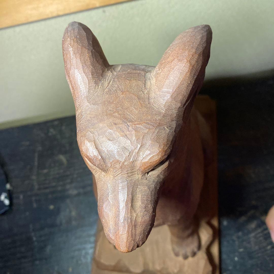 仏師 立川金禄作 木彫狛犬一対セット - メルカリ