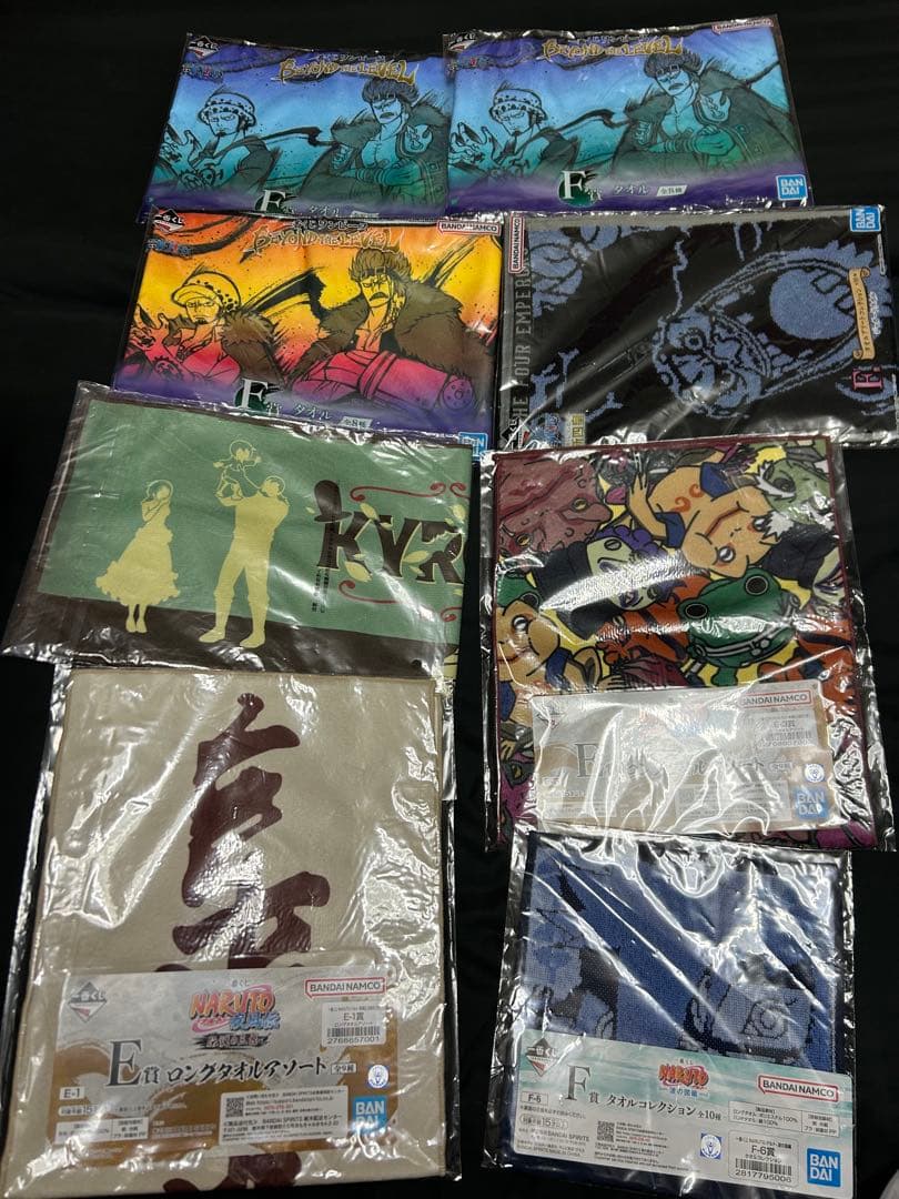 ワンピースくじ他 フィギュア タオル等90点以上 まとめ売り 未開封多数