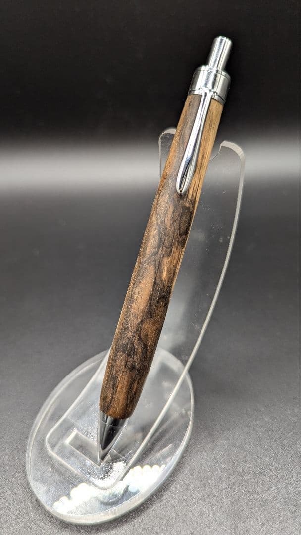 127 ペン工房翌檜 黒柿 孔雀杢 木軸シャーペン 木軸ボールペン - メルカリ