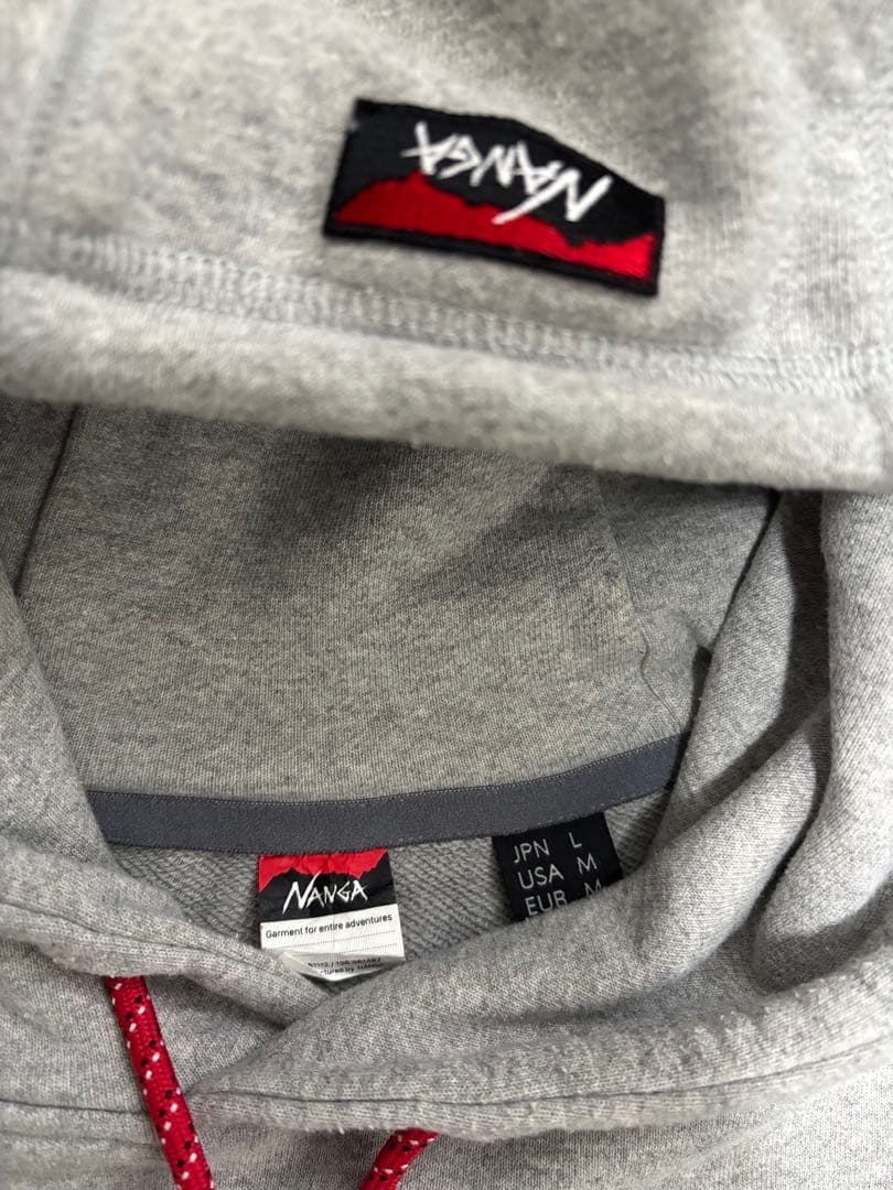 NANGA グレー パーカー L ナンガ