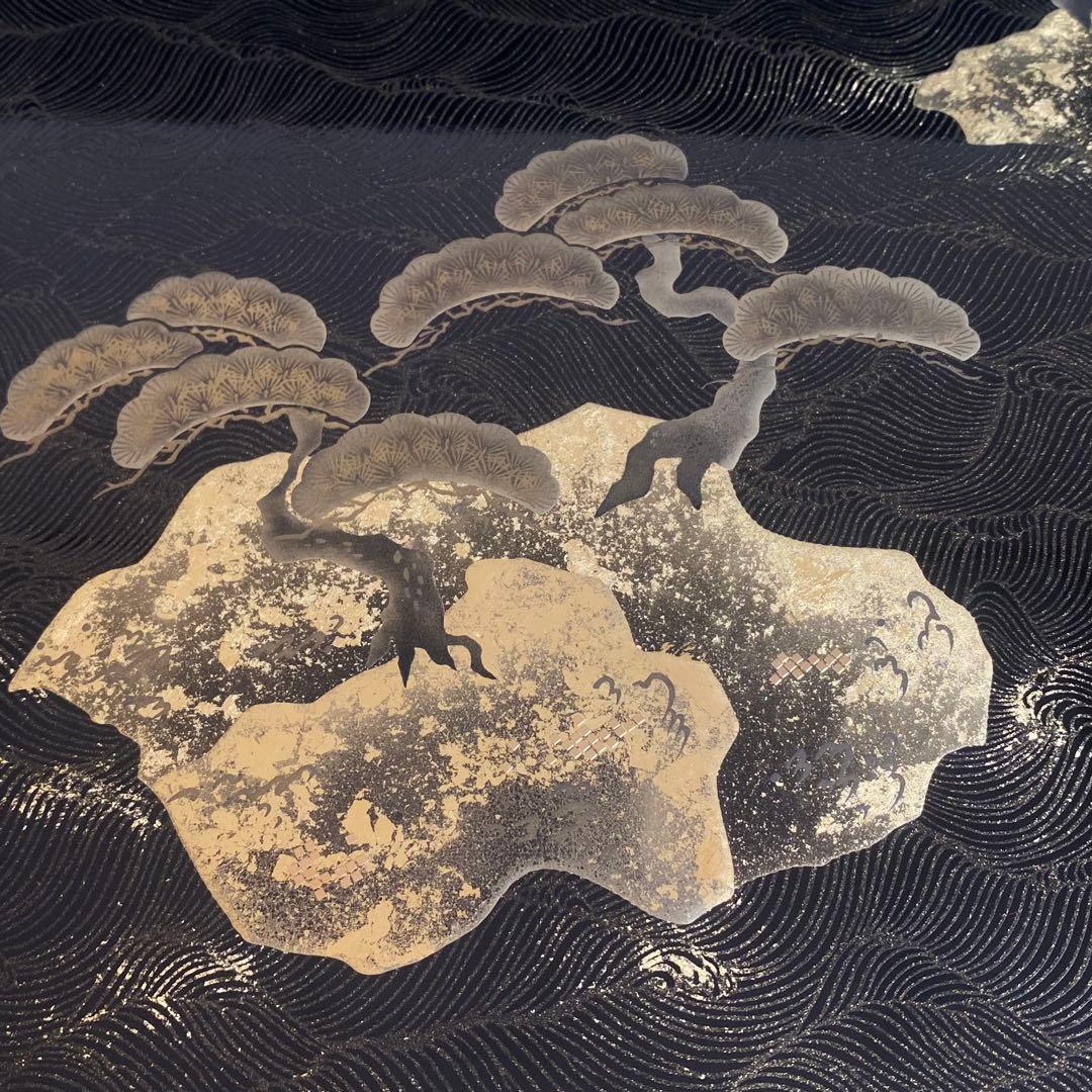 【美品】アートパネル　漆器　金蒔絵　掛け軸　小さな掛け軸　パネル　漆アート　松島