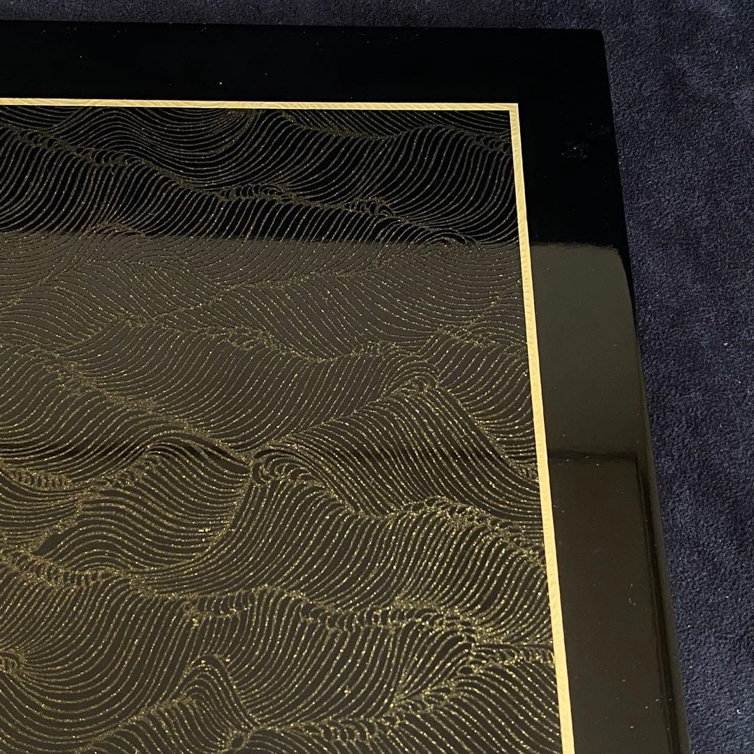 【美品】アートパネル　漆器　金蒔絵　掛け軸　小さな掛け軸　パネル　漆アート　松島