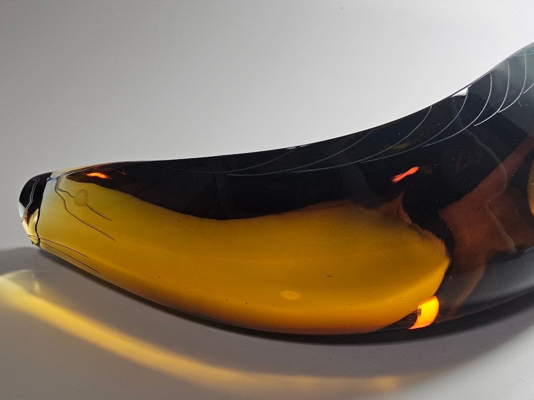 チェコスロバキア EXBOR 魚 インテリア☆置物 ガラス製 全長33cm