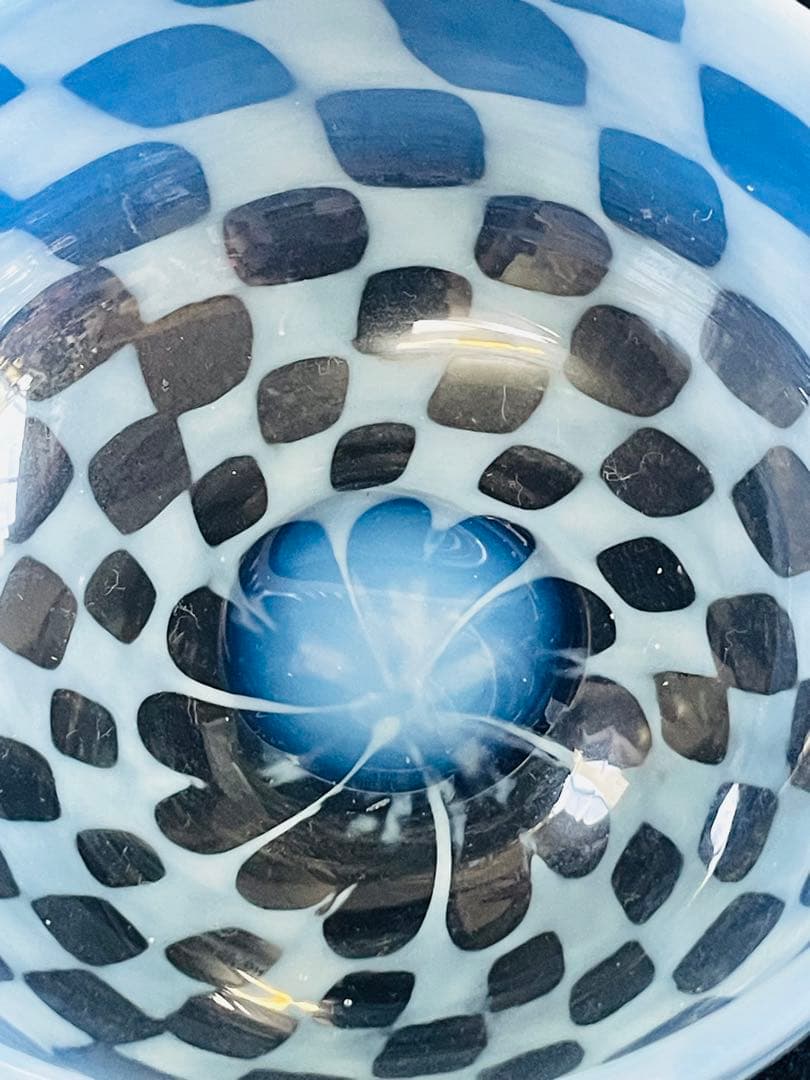 大正ロマン 脚黒市松模様氷コップの通販はau PAY マーケット - 輸入