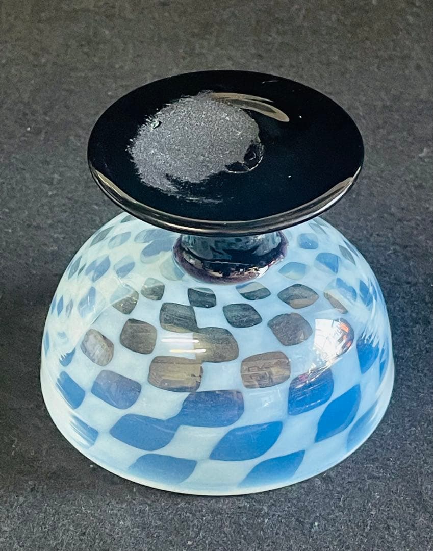 大正ロマン 脚黒市松模様氷コップの通販はau PAY マーケット - 輸入