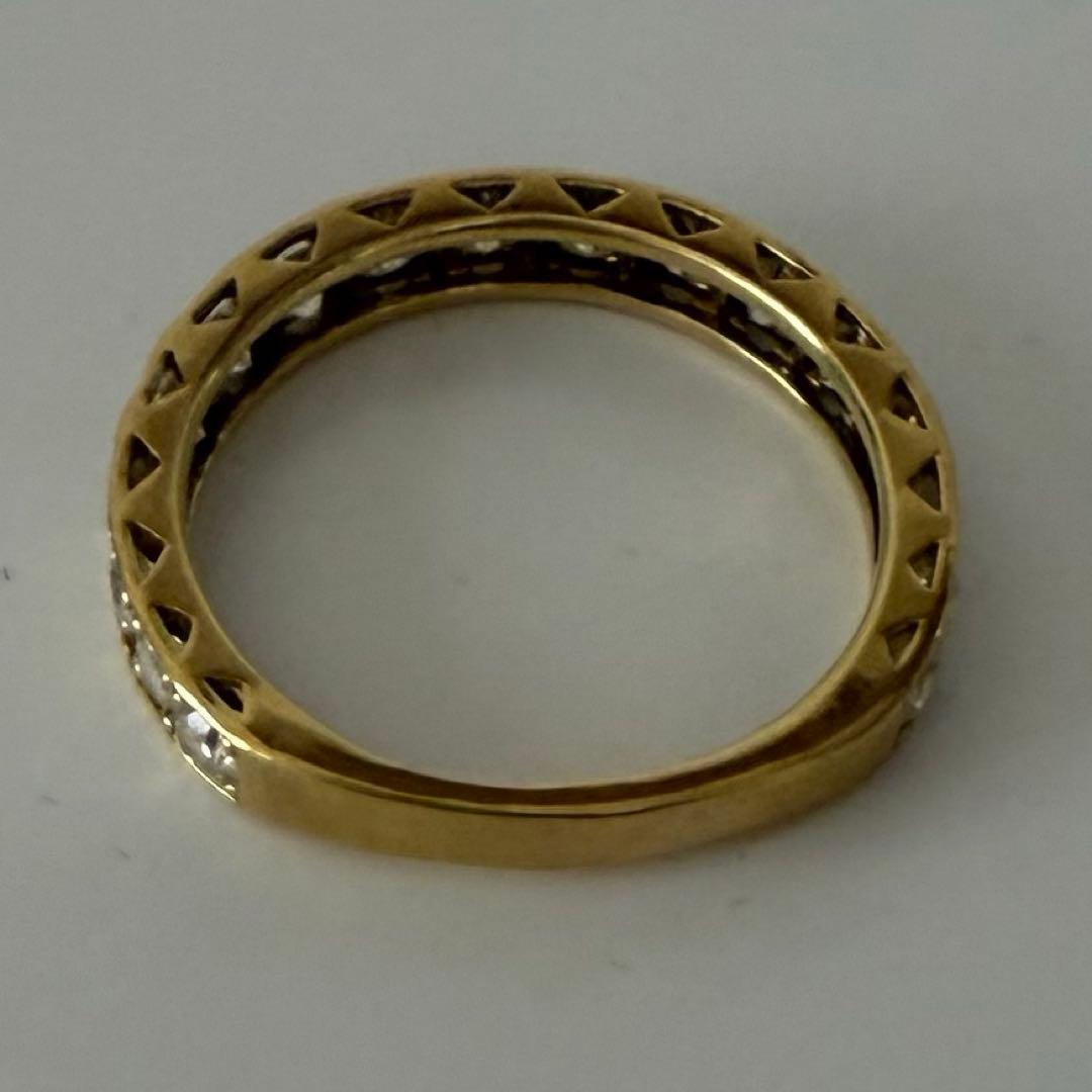 K18イエローゴールド ダイヤエタニティリング 1カラット