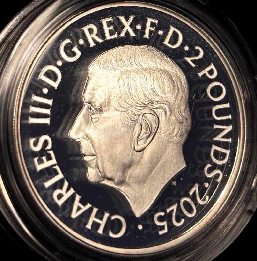 5000枚限定 #717】2025 英国 ジョン・レノン 1オンス カラー銀貨