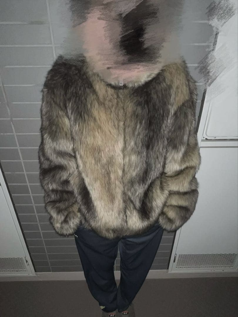 【希少】ZARAフェイクファーボンバージャケットファーブルゾンファージャケット