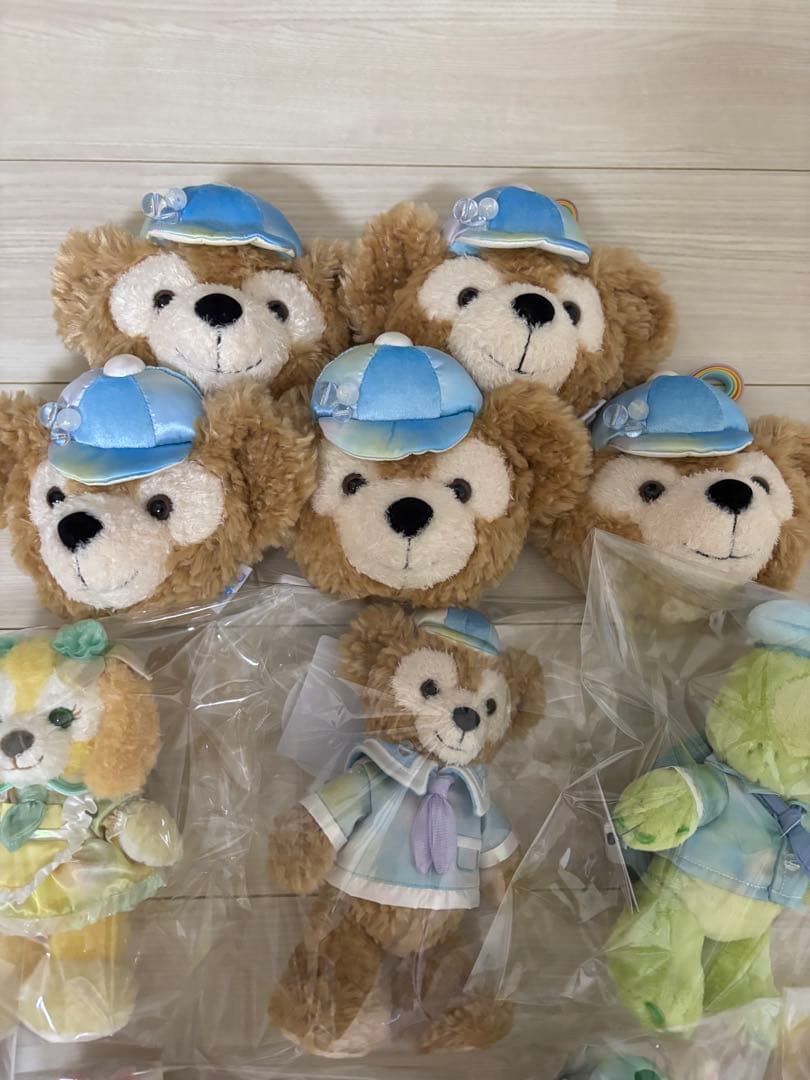 m*y様 ポージープラッシー7体セット&ダッフィーフェイスショルダー