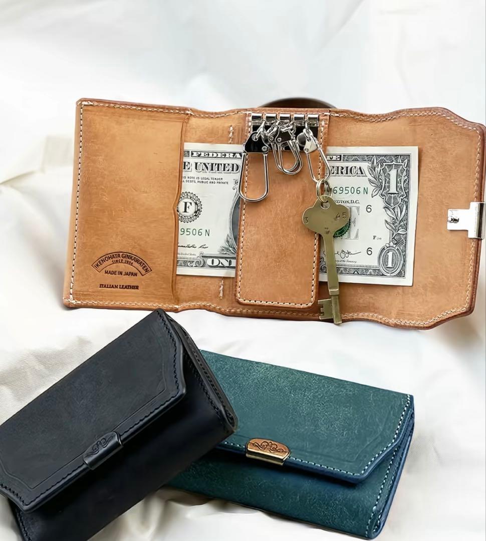 『新品✨』池之端銀革店PUEBUROLeatherkey&coin Cace