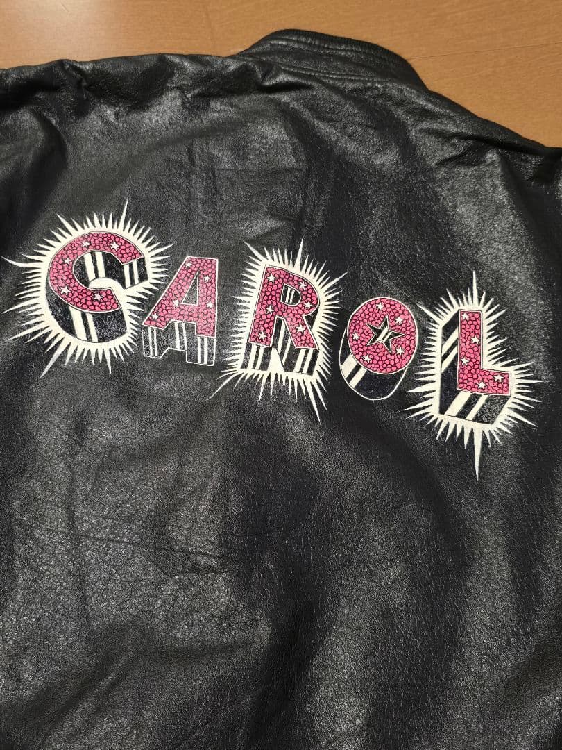 国産ビンテージ.レザージャケット.CAROL .矢沢永吉 - メルカリ