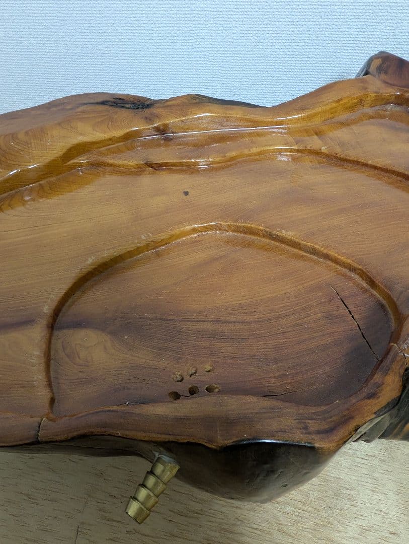 天然木 一枚板 茶盤 茶台 排水口付き 無垢材 置物 楽天市場】