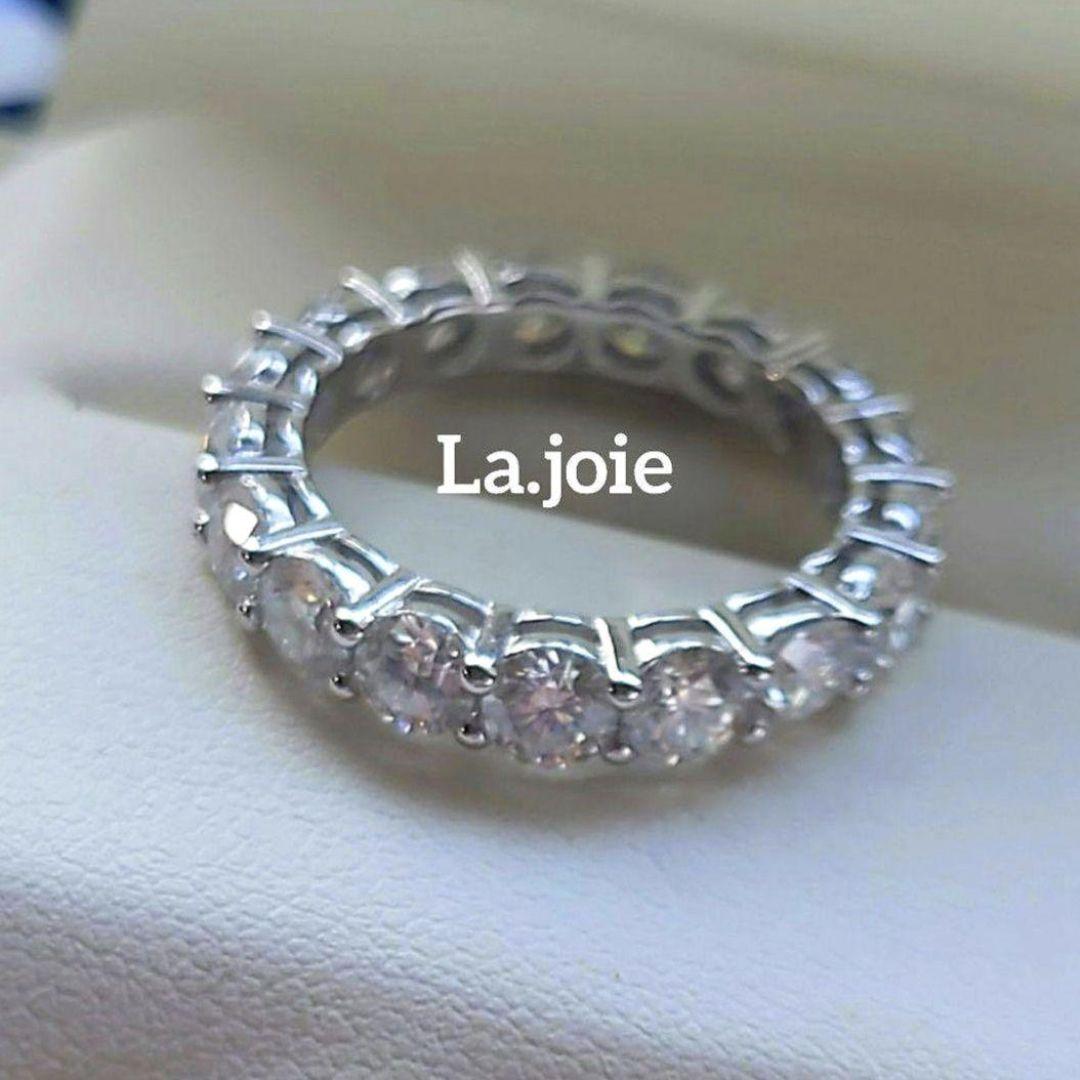 最高品質 モアサナイト フルエタニティ 【9号】4mm リング