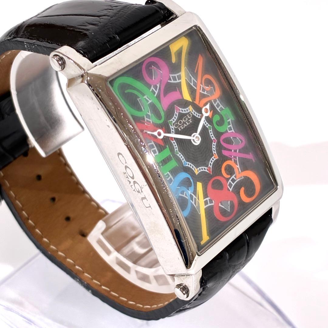 希少★ COGU コグ ジャンピングアワー 自動巻 腕時計 裏スケ