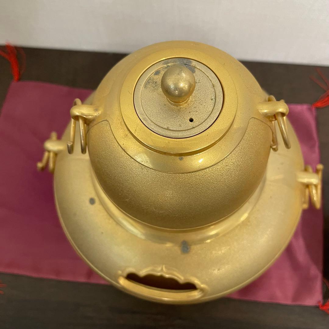 【天皇陛下御即位50年記念】24KGP 黄金酒器 フルセット銚子燗鍋盃プレート付