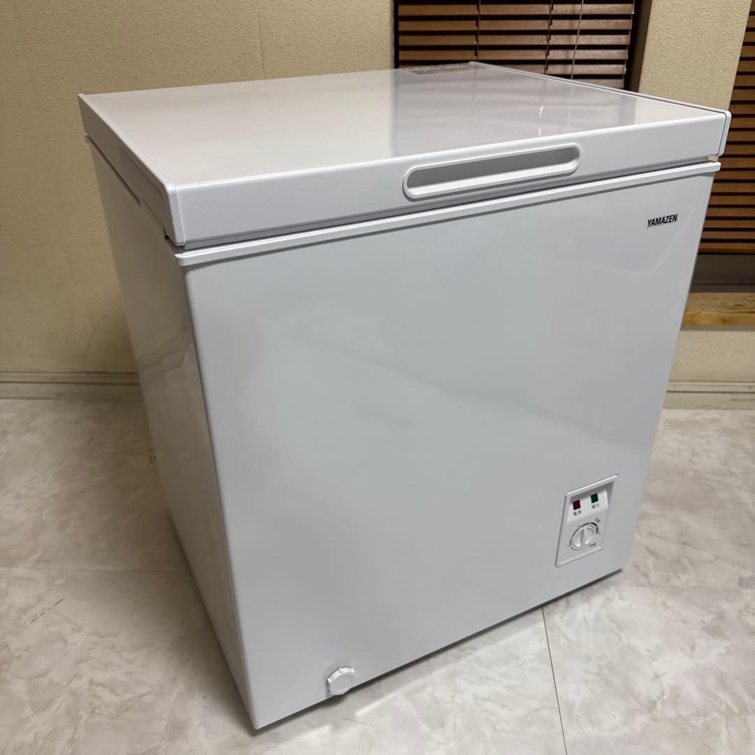 ほぼ未使用 YAMAZEN 冷凍庫 66L 静音 省エネ 温度調節7段階