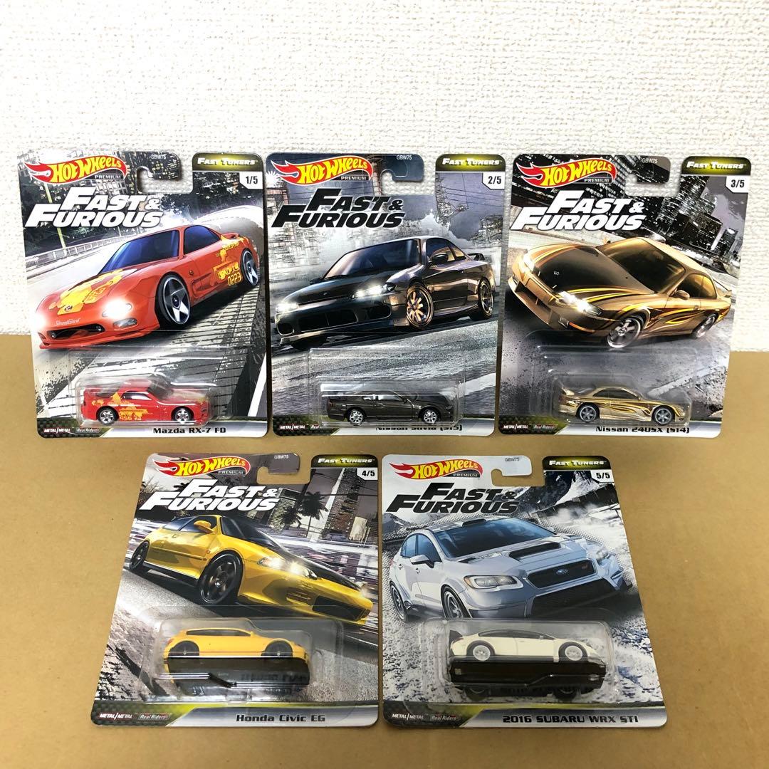 5台セット ホットウィール ワイルドスピード FAST TUNERS