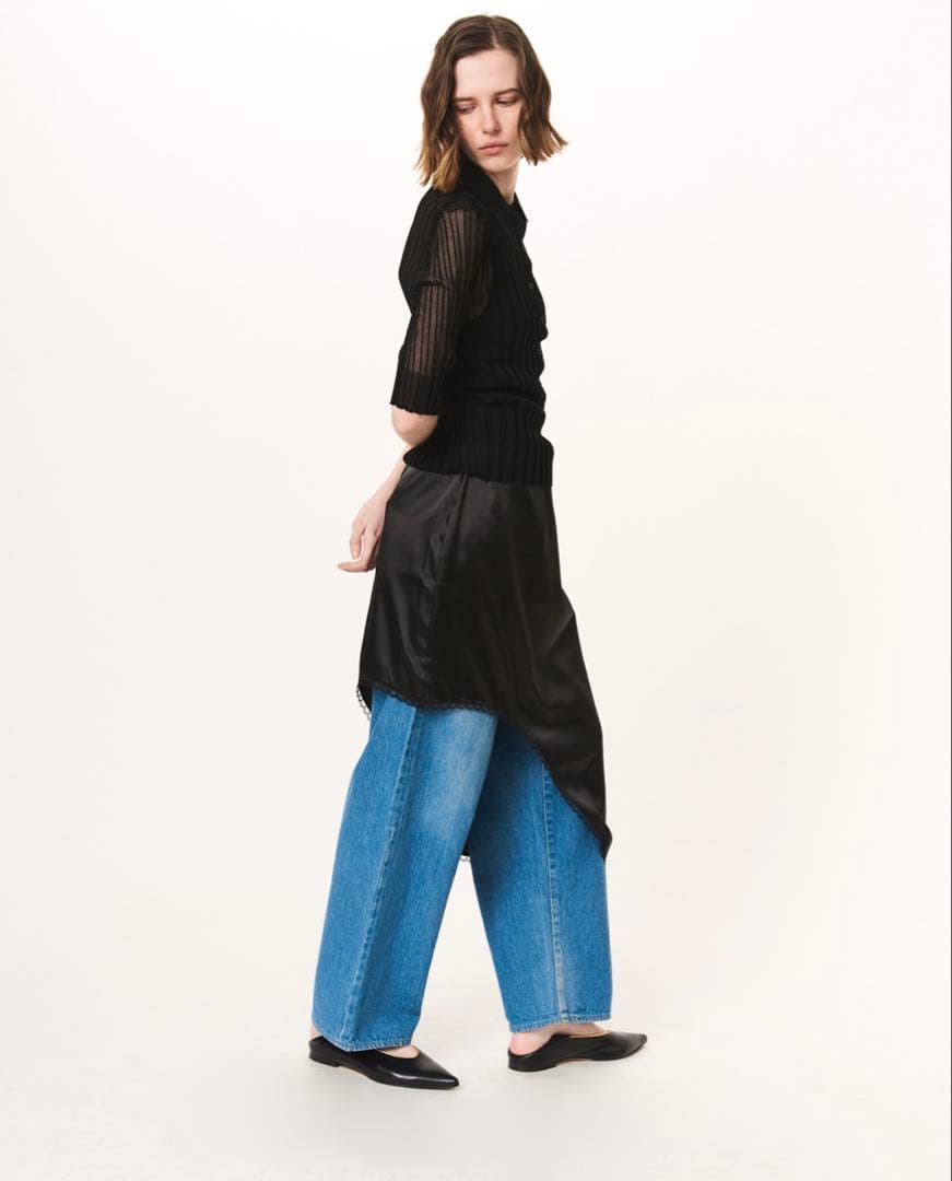 新品　STUNNING LURE ｒワイドリブポロニット